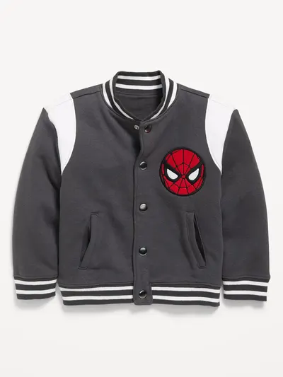 Marvel™ Spider-Man Oversized Fleece Bomber Jacket for Toddler Boys - Panthers