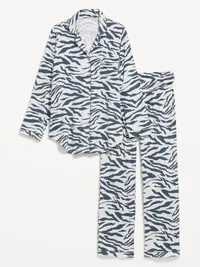 Maternity Classic Pajama Set - Zebra — view 2