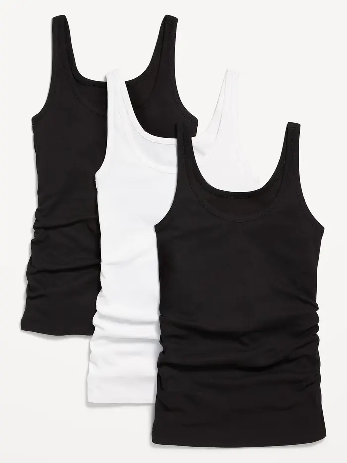 Maternity First Layer Rib-Knit Tank Top 3-Pack - Multi Pack