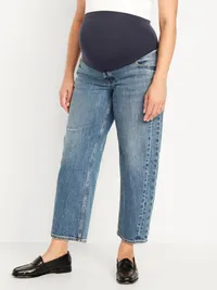 Maternity Full Panel Barrel Ankle Jeans - Ayla — view 3