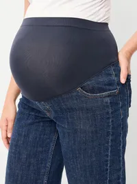 Maternity Full-Panel Barrel Ankle Jeans - Evie — view 5