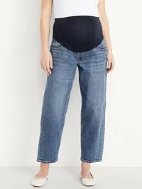 Maternity Full Panel Barrel Ankle Jeans - Pansy — view 3