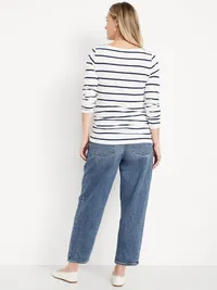 Maternity Full Panel Barrel Ankle Jeans - Pansy — view 2
