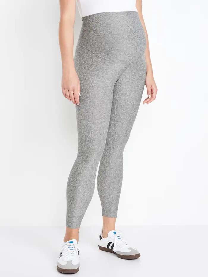 Maternity Full-Panel Cloud+ 7/8 Leggings - Original Gray