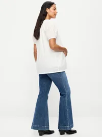 Maternity Full-Panel Flare Leg Jeans - Clarice — view 3