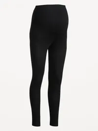 Maternity Full-Panel Leggings - Black Jack — view 4