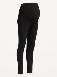 Maternity Full-Panel Leggings - Black Jack — view 4