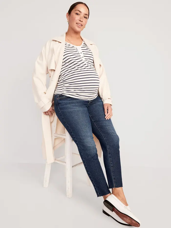 Maternity Full-Panel OG Straight Jeans - Twila