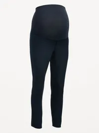 Maternity Full-Panel Pixie Ankle Pants - In the Navy — view 5