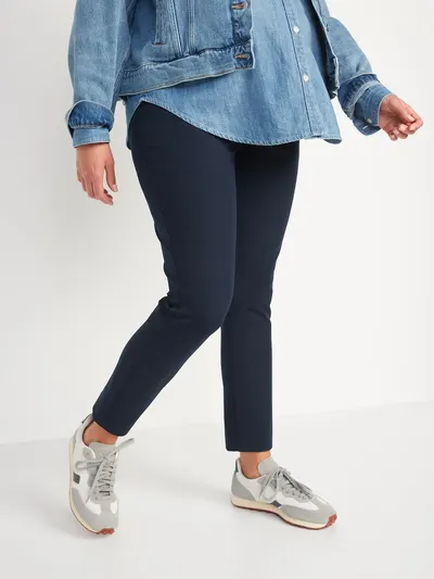 Maternity Full-Panel Pixie Ankle Pants - In the Navy