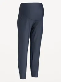 Maternity Full-Panel PowerSoft Jogger - Dusk Navy — view 2