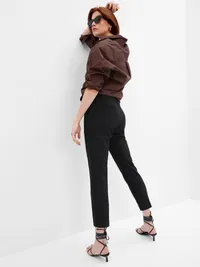 Maternity Full Panel Slim Pants - True black — view 2
