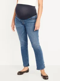 Maternity Full-Panel Vintage Slim Jeans - Medium Wash — view 3