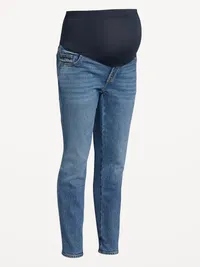 Maternity Full-Panel Vintage Slim Jeans - Medium Wash — view 4