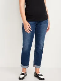 Maternity Full-Panel Wow Boyfriend Jeans - Aster — view 2