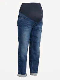 Maternity Full-Panel Wow Boyfriend Jeans - Aster — view 4