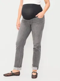 Maternity Full-Panel Wow Boyfriend Jeans - Soho — view 2