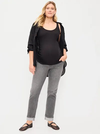 Maternity Full-Panel Wow Boyfriend Jeans - Soho