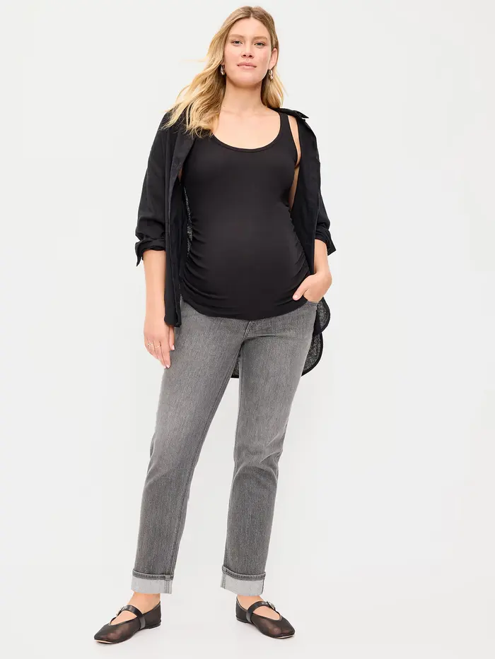 Maternity Full-Panel Wow Boyfriend Jeans - Soho