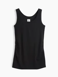 Maternity Modern Tank Top - True black — view 5