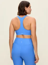 Medium Support PowerSoft Racerback Sports Bra - Cloisonne — view 5