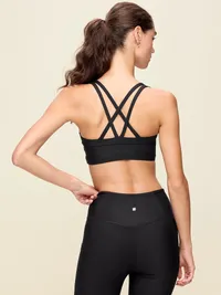 Medium Support PowerSoft Sports Bra - Black — view 2