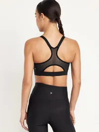 Medium Support PowerSoft Sports Bra - Black Jack — view 2
