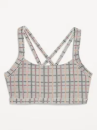 Medium Support PowerSoft Sports Bra - Houndstooth — view 2
