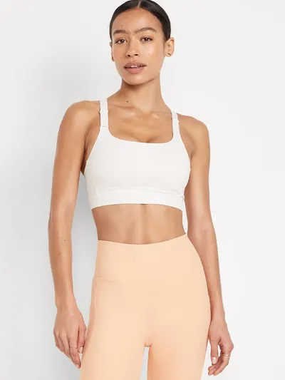 Medium Support PowerSoft Sports Bra - Magnolia