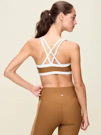 Medium Support PowerSoft Sports Bra - Sycamore Bark — view 2