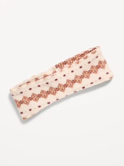 Microfleece Headband - White