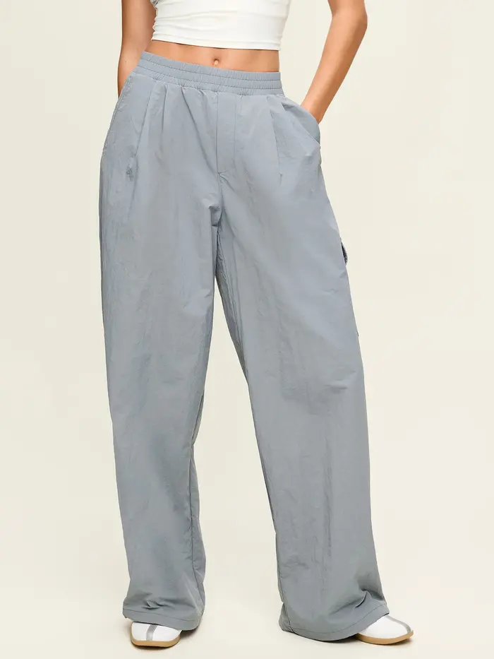 Mid-Rise Adjustable Active Woven Utility Pants - Shooting Star