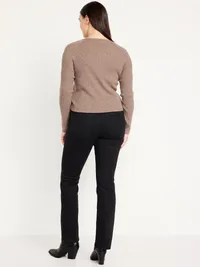 Mid-Rise Wow Boot-Cut Jeans - Black Jack — view 5