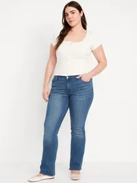 Mid-Rise Wow Boot-Cut Jeans - Medium Wash — view 4