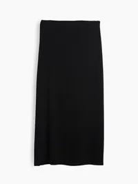 Modern Rib Easy Maxi Skirt - True black — view 5