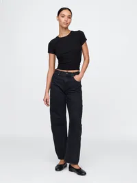 Modern Rib T-Shirt - Black — view 2