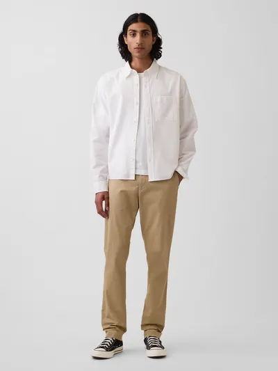 Modern Slim Khakis - Khaki