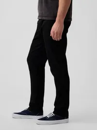 Modern Slim Khakis - True black — view 3