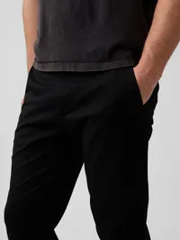 Modern Slim Khakis - True black — view 5