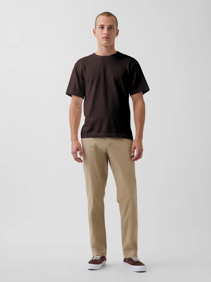 Modern Straight Khakis - Khaki