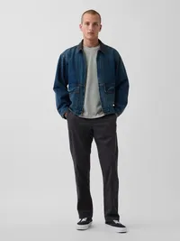 Modern Straight Khakis - Soft black — view 5