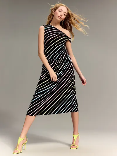 Old Navy x Christopher John Rogers One-Shoulder Maxi Dress - Rainbow