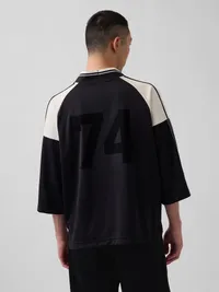 OuiGap Oversized Logo Jersey - black — view 2