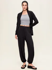 Oversized Bounce Lite Bubble Joggers - Black Jack — view 2