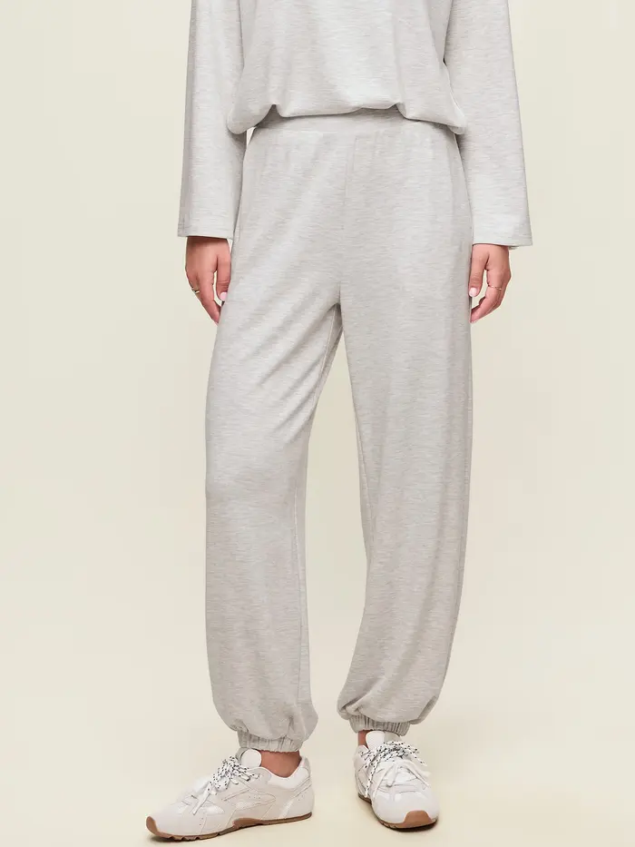 Oversized Bounce Lite Bubble Joggers - Light Gray Heather