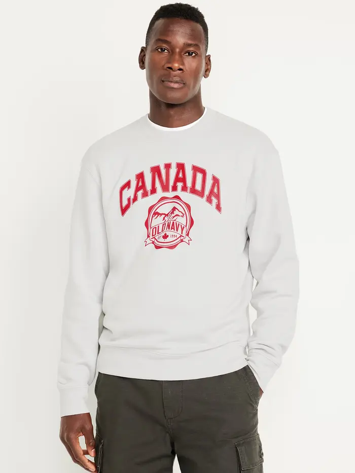 Oversized Canada Logo Sweatshirt - Heather Gray