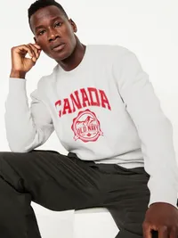 Oversized Canada Logo Sweatshirt - Heather Gray — view 3