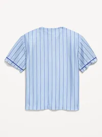Oversized Mesh Baseball Shirt for Boys - Blue Sky — view 2