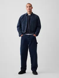 Oversized Terry Sweatshirt - Moonless black night — view 2