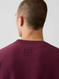 Oversized Terry Sweatshirt - Tuscan red — view 4